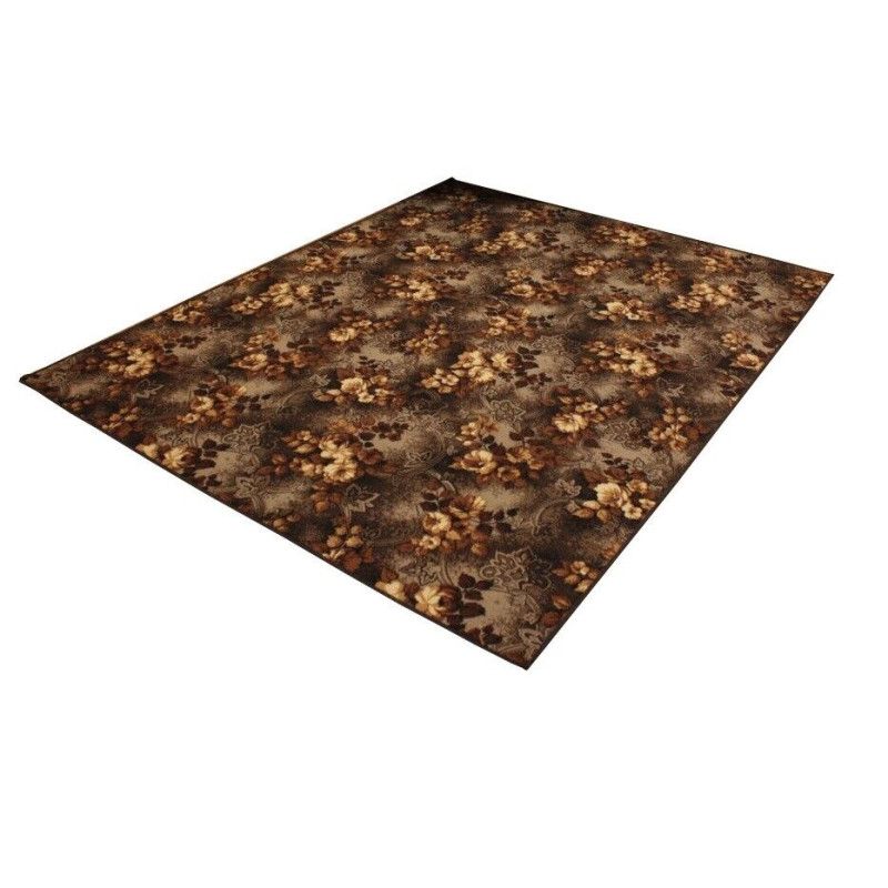 Teppich Teppichboden Wilstar Wohnzimmer Blumen braun rot meterware nach Maß Teppich Teppichboden Wilstar Wohnzimmer Blumen braun rot meterware nach Maß