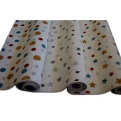 Kinderteppich Teppich für Kinderzimmer Spielteppich Kurzflor Sterne Punkte Kinderteppich Teppich für Kinderzimmer Spielteppich Kurzflor Sterne Punkte