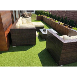 Kunstrasen Rasenteppich Intens Garten Balkon meterware 100x1550cm bis 400x2500cm