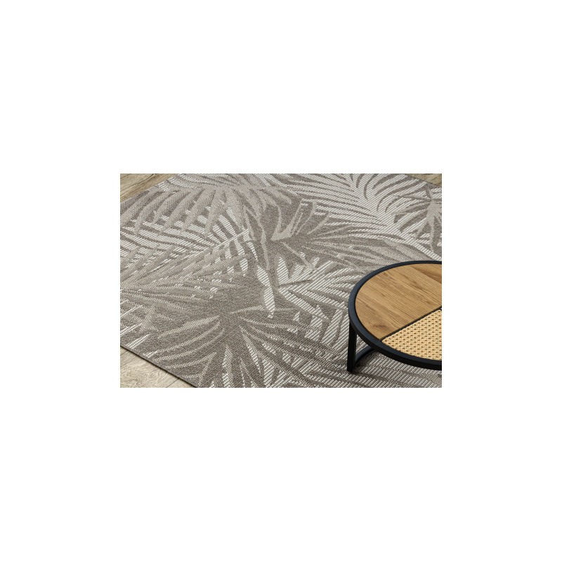 DYWAN SZNURKOWY SIZAL FLOORLUX 20504 LIŚCIE ciemnoszary / szampański DŻUNGLA 60x110cm DYWAN SZNURKOWY SIZAL FLOORLUX 20504 LIŚCIE ciemnoszary / szampański DŻUNGLA 60x110cm
