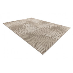 DYWAN SZNURKOWY SIZAL FLOORLUX 20504 LIŚCIE ciemnoszary / szampański DŻUNGLA 80x150cm
