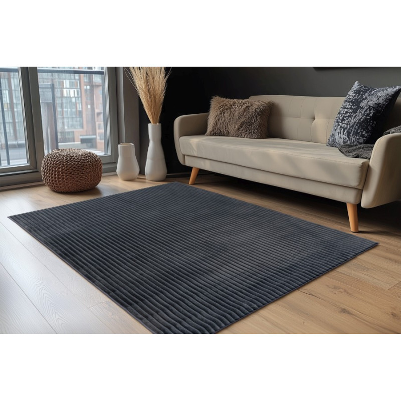 Dywan Lalee Hides Plush PLU 500 graphite
