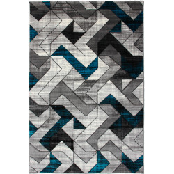 Dywan Cosmic Carving 5103 GREY/TURQUISE 120x170cm
