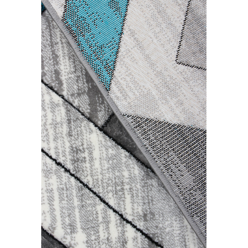 Dywan Cosmic Carving 5103 GREY/TURQUISE 120x170cm