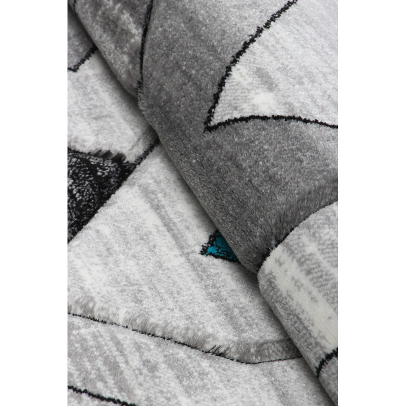 Dywan Cosmic Carving 5103 GREY/TURQUISE 120x170cm