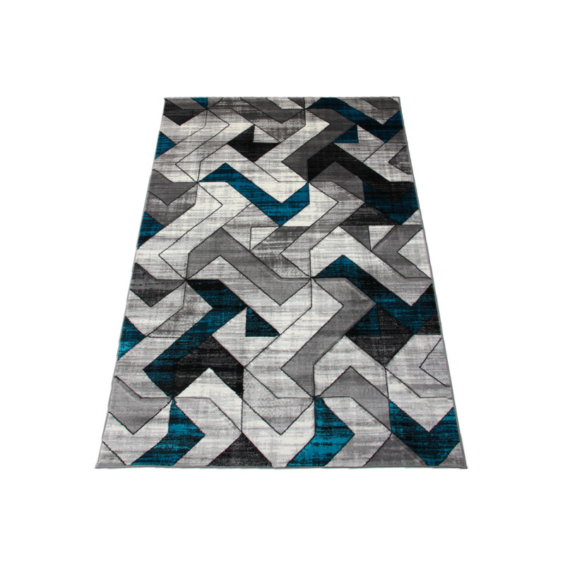 Dywan Cosmic Carving 5103 GREY/TURQUISE 120x170cm