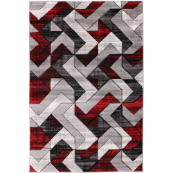 Dywan Cosmic Carving 5103 GREY/RED 120x170cm