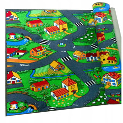 Dywan Dla Dzieci Mata Dziecięcy Uliczki Little Village Drogi Ulice 200x300