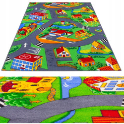 Dywan Dla Dzieci Mata Dziecięcy Uliczki Little Village Drogi Ulice 200x200