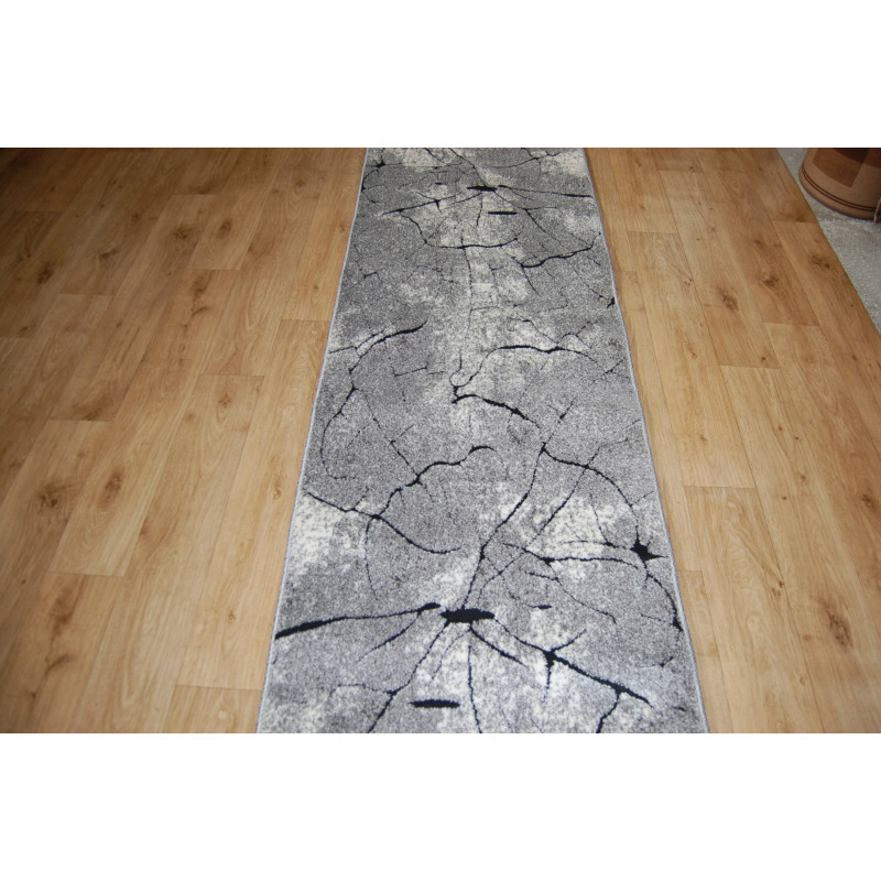 CHODNIK dywanowy Miami 0129 szary FRYZ 100cm pień