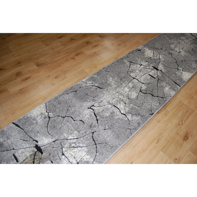CHODNIK dywanowy Miami 0129 szary FRYZ 100cm pień