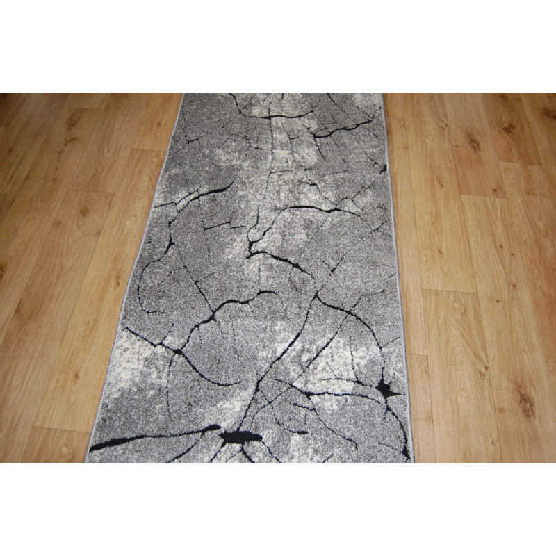 CHODNIK dywanowy Miami 0129 szary FRYZ 100cm pień