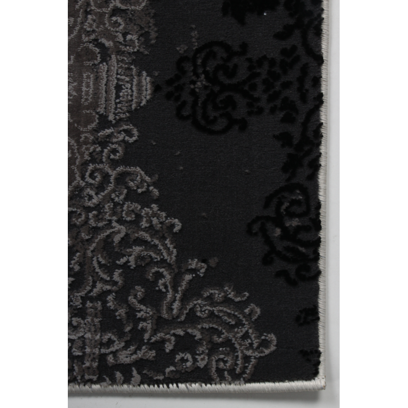Dywan Tender 27237A BLACK/L.GREY  VELVET 77x150cm