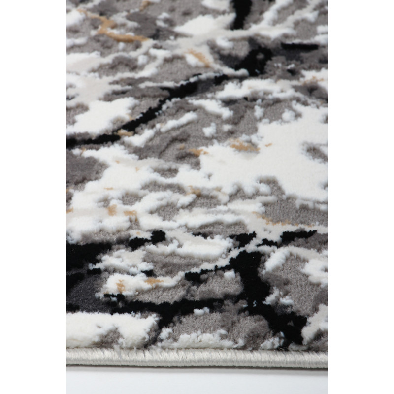 Dywan Tender 25226A BLACK/L.GREY VELVET 77x150cm