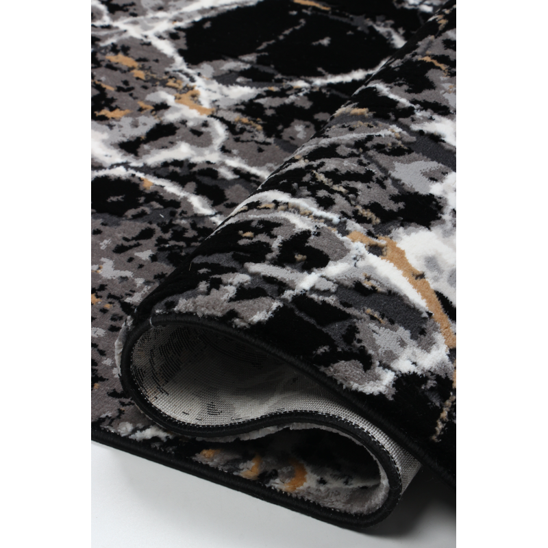 Dywan Tender 25226A BLACK /BLACK VELVET 77x150cm