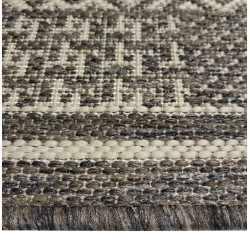 CHODNIK SZNURKOWY 120cm PATCHWORK TOUPE KREMOWY