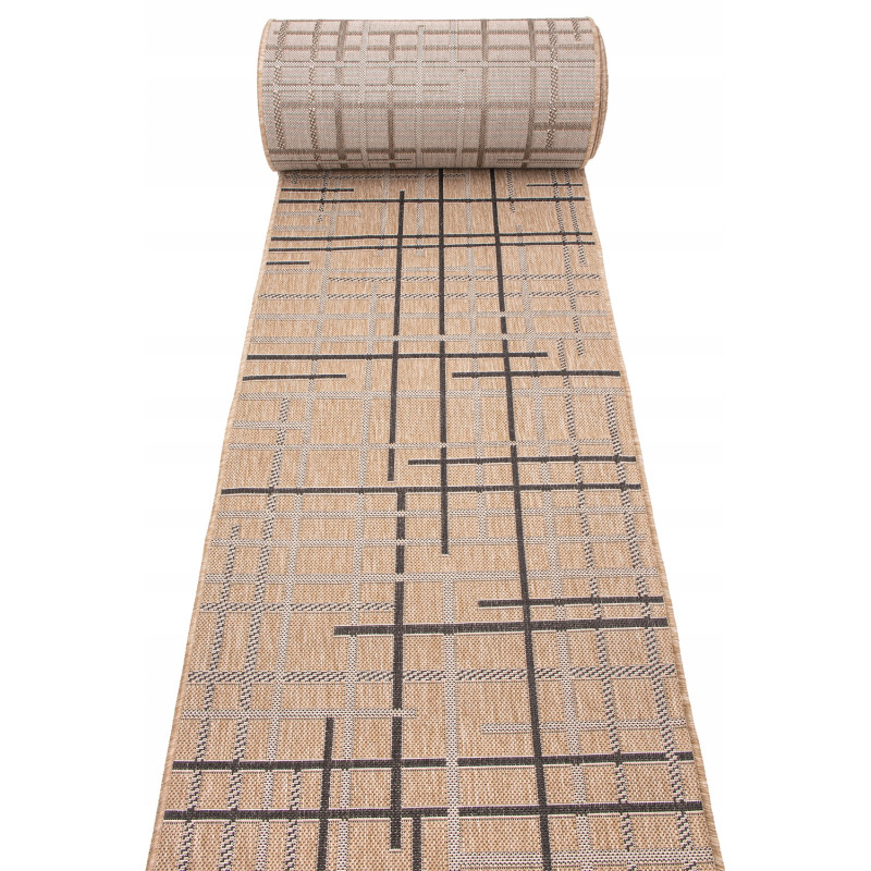 CHODNIK SZNURKOWY JEANS 90cm Brąz Beż Outdoor Balkon Taras Weranda