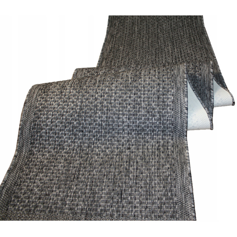 Chodnik SZNURKOWY 8823DM9E GŁADKI WZÓR SZARY 150cm