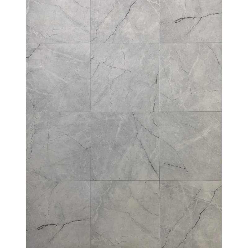 Wykładzina PCV Maxima Plus 639-04 2m Imitacja Płytki Marmur 40cmx40cm SZARY