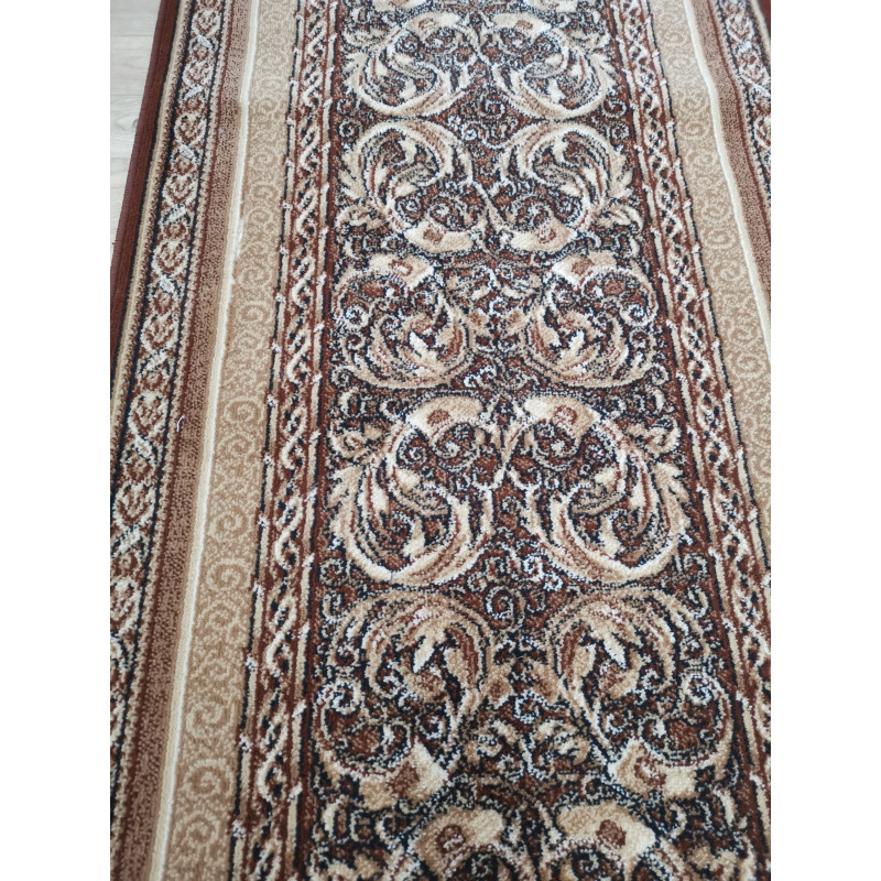 CHODNIK dywanowy Agnella Aralia jasny brąz 80cm