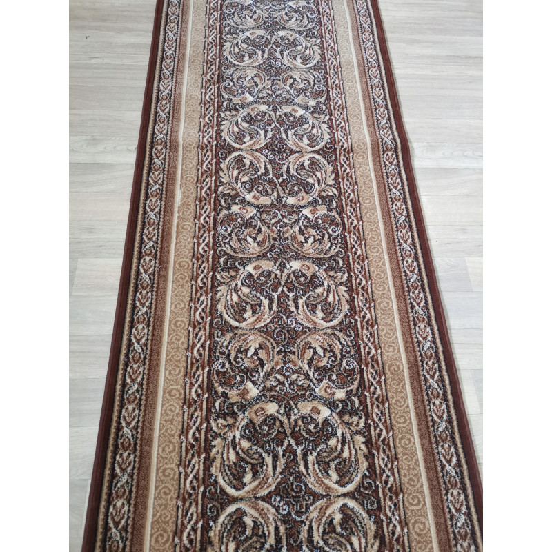 CHODNIK dywanowy Agnella Aralia jasny brąz 80cm
