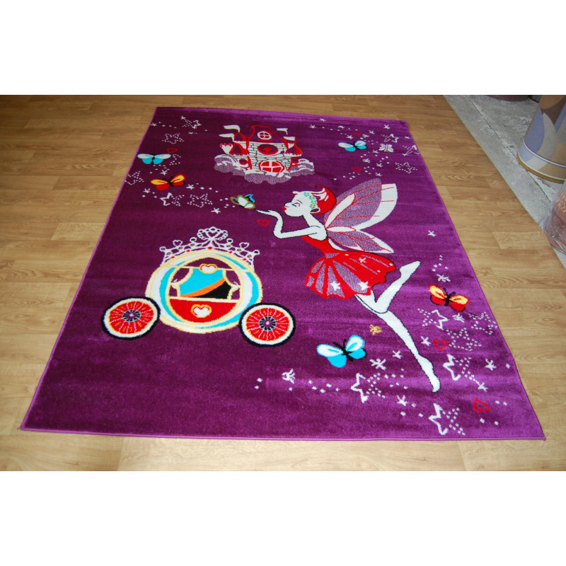 DYWAN DZIECIĘCY wróżka 240x330cm Miękki fiolet