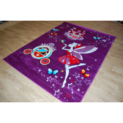 DYWAN DZIECIĘCY wróżka 240x330cm Miękki fiolet