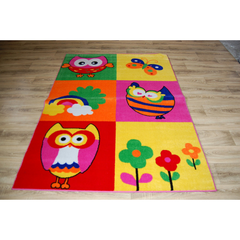 DYWAN DZIECIĘCY SÓWKA 200x290cm Miękki kolorowy