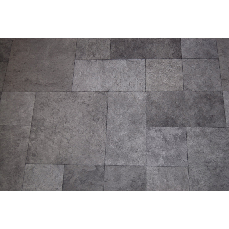 Wykładzina PCV Maxima PLUS 200cm 572-06 Imitacja Płytek Matowa Szara