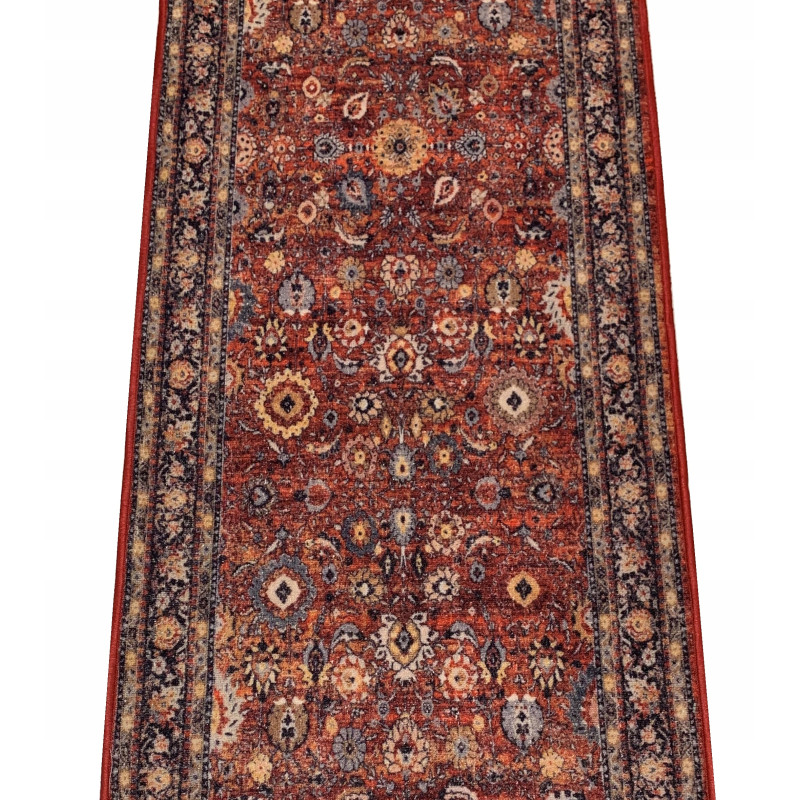 CHODNIK ANTYPOŚLIZGOWY Bordo Drobne Kwiaty 80cm