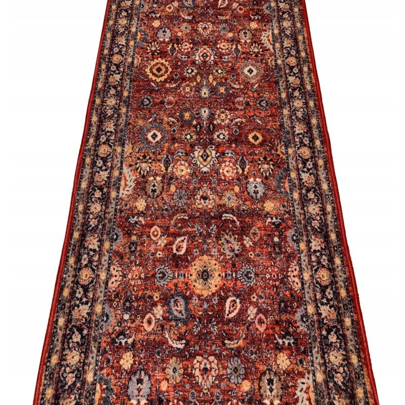 CHODNIK ANTYPOŚLIZGOWY Bordo Drobne Kwiaty 80cm
