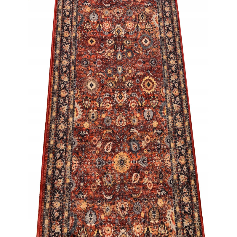 CHODNIK ANTYPOŚLIZGOWY Bordo Drobne Kwiaty 80cm