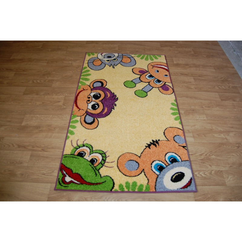 DYWAN DZIECIĘCY Małpki 100x170cm fryz big