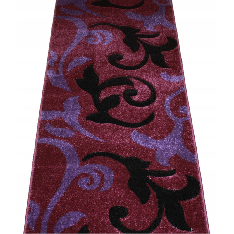 CHODNIK OKAZJA!! DYWAN FRYZ 3D FIOLET 80x316 CM