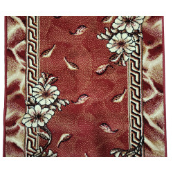 CHODNIK BCF OKAZJA! Kwiaty Bordo 100x175cm ch-16