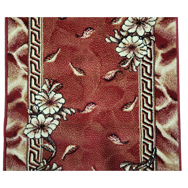 CHODNIK BCF OKAZJA! Kwiaty Bordo 100x175cm ch-16