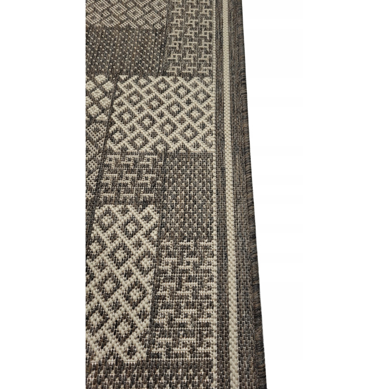 CHODNIK SZNURKOWY 80cm PATCHWORK TOUPE KREMOWY