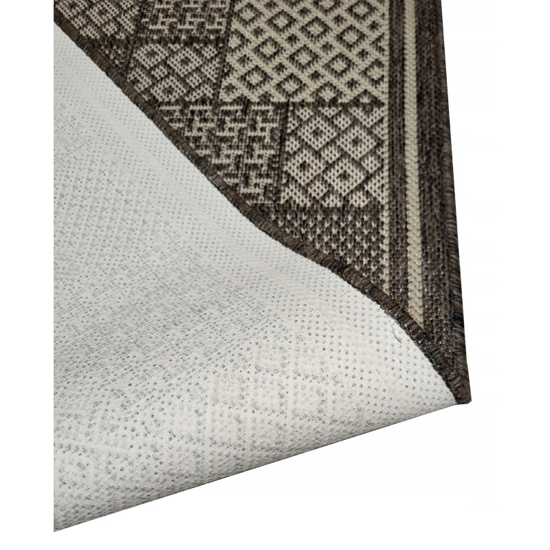 CHODNIK SZNURKOWY 80cm PATCHWORK TOUPE KREMOWY