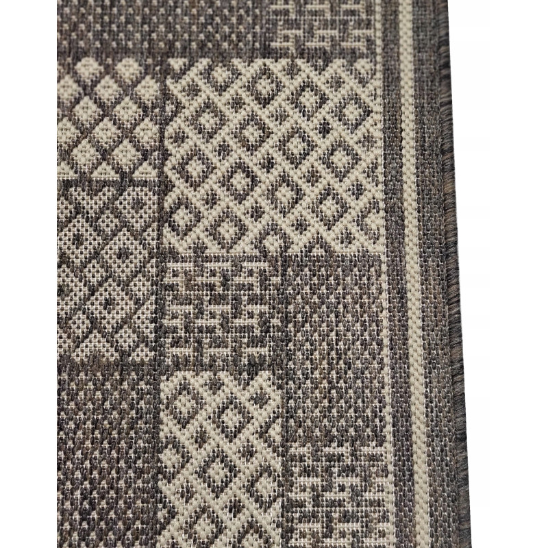 CHODNIK SZNURKOWY 67cm PATCHWORK TOUPE KREMOWY