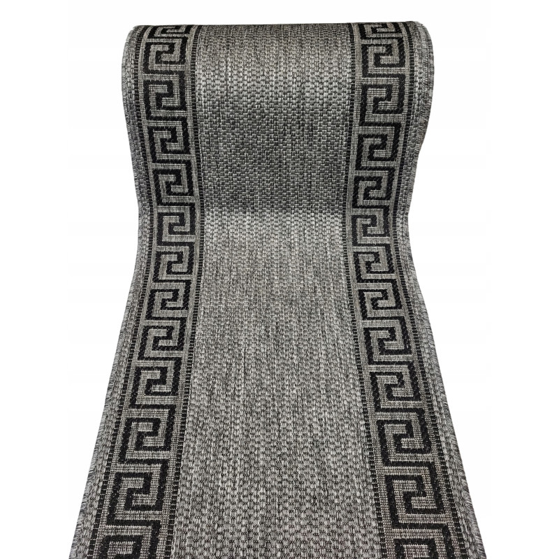 CHODNIK SZNURKOWY 90cm SZARO CZARNY GRECKI