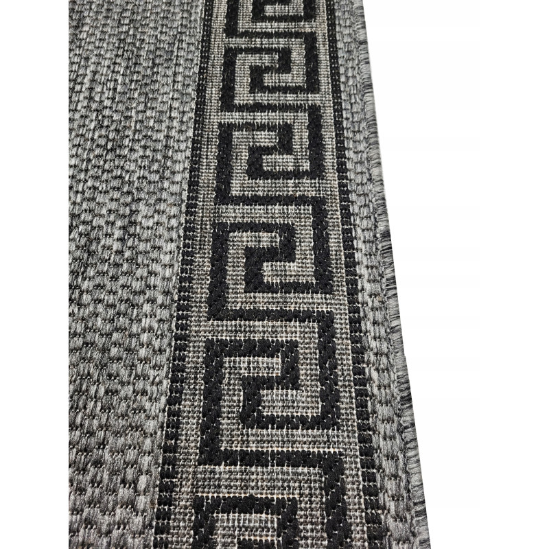 CHODNIK SZNURKOWY 90cm SZARO CZARNY GRECKI