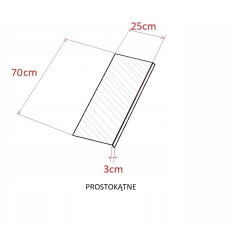 Stopki Nakładki 14 sztuk 70cm Aktua Bordo N309