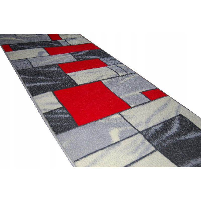 CHODNIK Dywanowy BCF HUGO SZARY szer. 120 cm
