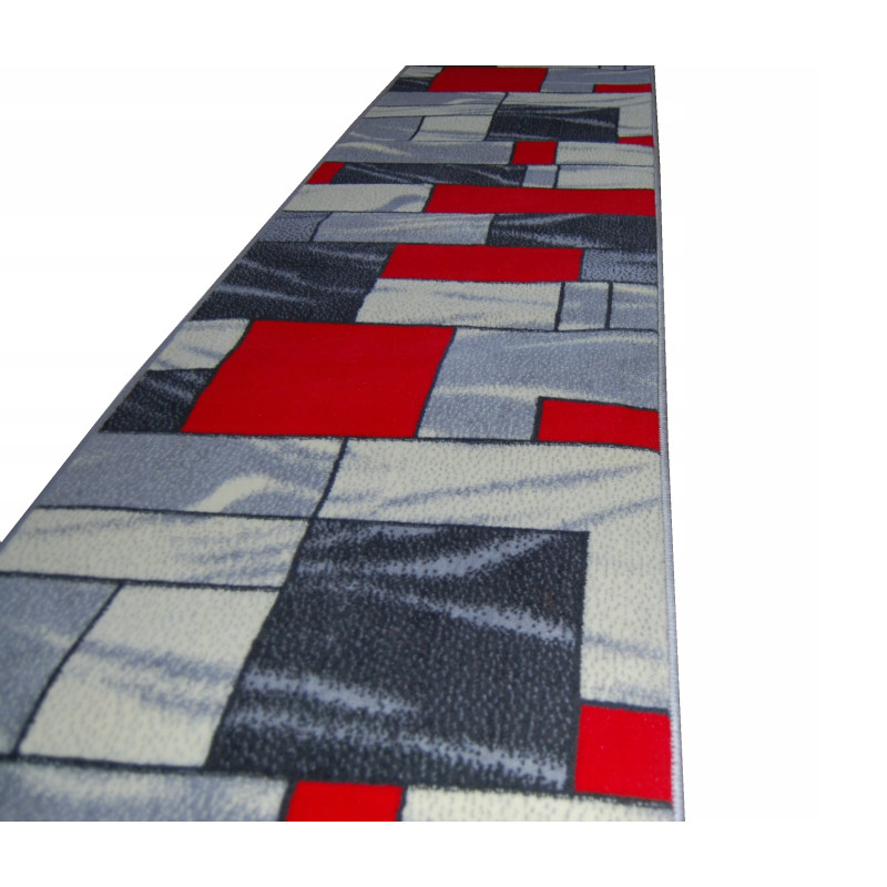 CHODNIK Dywanowy BCF HUGO SZARY szer. 120 cm