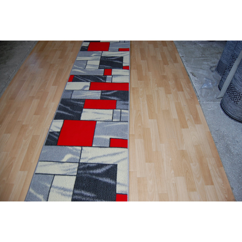 CHODNIK Dywanowy BCF HUGO SZARY szer. 120 cm