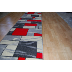 CHODNIK Dywanowy BCF HUGO SZARY szer. 120 cm