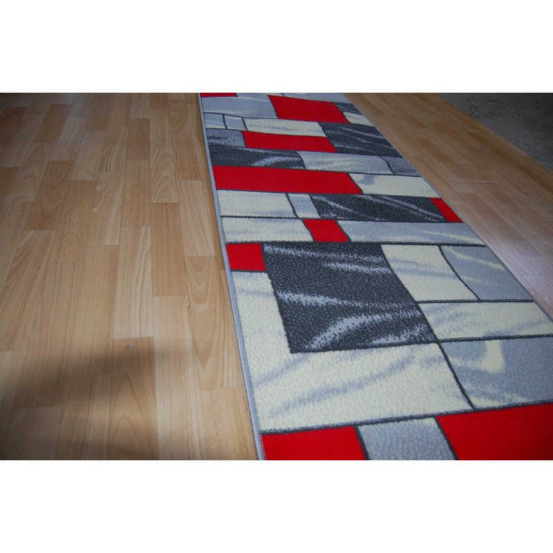 CHODNIK Dywanowy BCF HUGO SZARY szer. 120 cm