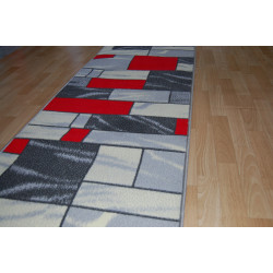 CHODNIK Dywanowy BCF HUGO SZARY szer. 120 cm