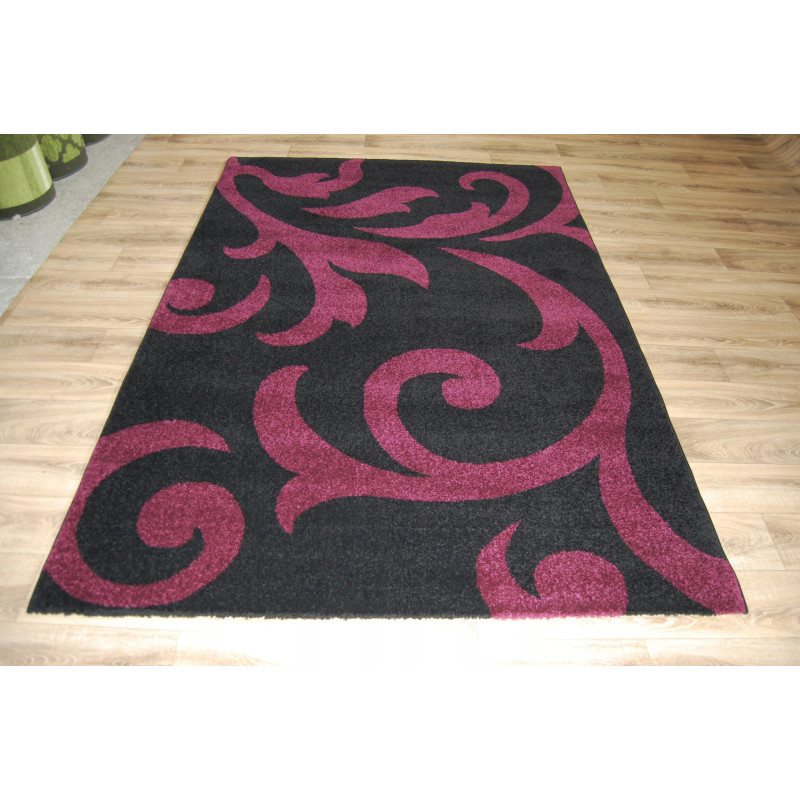 Dywan OKAZJA! 160x230cm fiolet czarny p-d-2705
