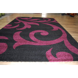Dywan OKAZJA! 160x230cm fiolet czarny p-d-2705